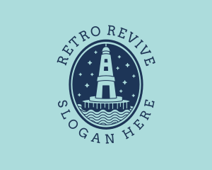 Nostalgic - Lighthouse Tower Beacon logo design