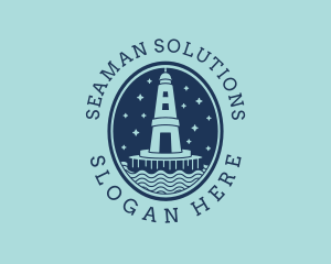 Seaman - Lighthouse Tower Beacon logo design