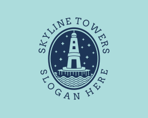 Lighthouse Tower Beacon logo design