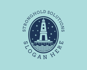 Lighthouse Tower Beacon logo design