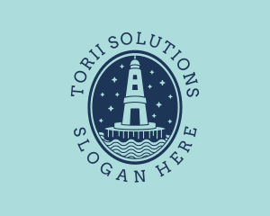 Lighthouse Tower Beacon logo design