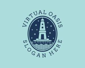 Lighthouse Tower Beacon logo design