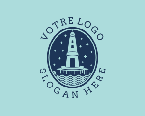Nostalgic - Lighthouse Tower Beacon logo design