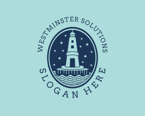 Lighthouse Tower Beacon logo design