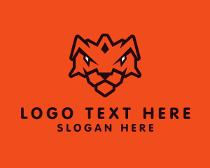 Security - Tiger Crown Shield logo design