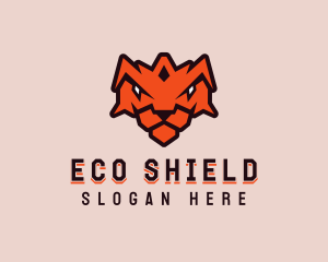 Tiger Crown Shield logo design