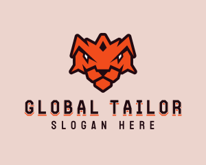 Tiger Crown Shield logo design