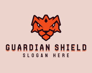 Tiger Crown Shield logo design