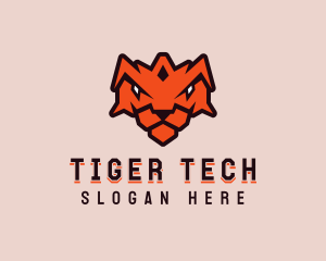 Tiger Crown Shield logo design