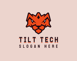 Tiger Crown Shield logo design