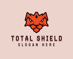 Tiger Crown Shield logo design