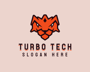 Tiger Crown Shield logo design