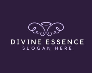 Divine - Holy Wings Angel logo design