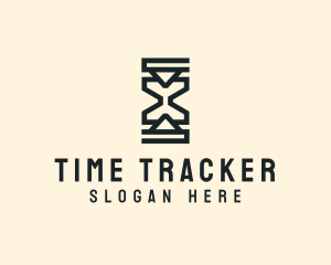 Geometric Hourglass Firm logo design