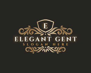 Elegant Crest Ornament logo design