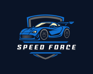 Car Shield Racing logo design