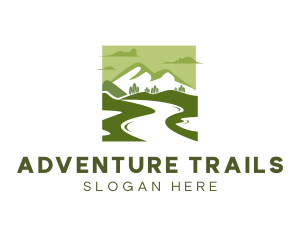 Lake Mountain Adventure logo design