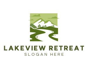 Lake - Lake Mountain Adventure logo design