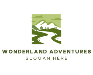 Lake Mountain Adventure logo design