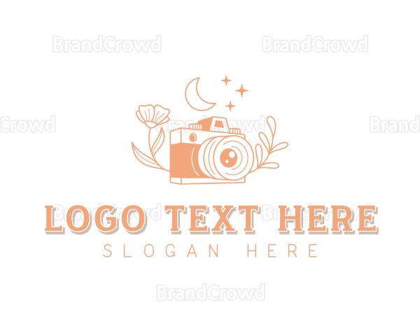 Influencer Floral Camera Logo