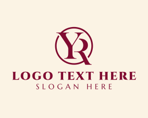 Fashion Apparel YR Monogram logo design