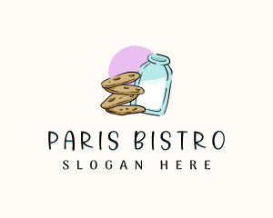 Cookie Milk Baker logo design