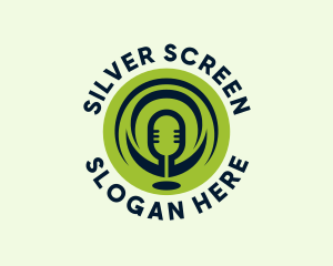 Vlogger - Podcast Mic Studio logo design