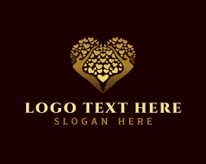 Yoga - Human Tree Heart logo design