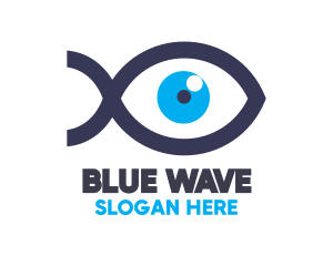 Blue Eye Fish logo design