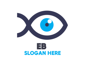 Fish - Blue Eye Fish logo design
