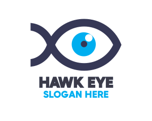 Blue Eye Fish logo design