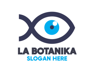 Ophthalmologist - Blue Eye Fish logo design