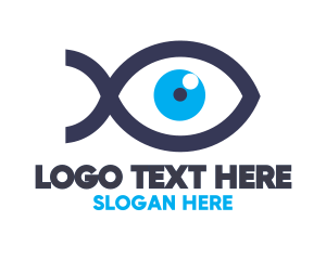 Blue Eye - Blue Eye Fish logo design