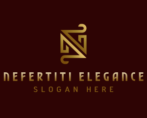 Luxury Boutique Letter N logo design