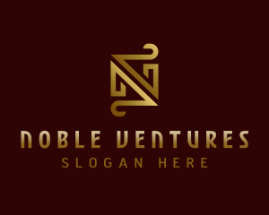 Luxury Boutique Letter N logo design