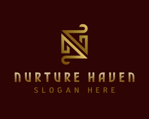 Luxury Boutique Letter N logo design