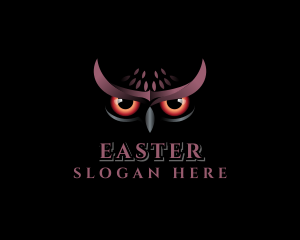 Hooter - Nocturnal Owl Bird logo design