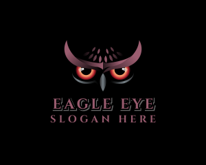 Nocturnal Owl Bird logo design