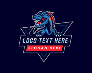 Character - Beast Dinosaur Gaming logo design