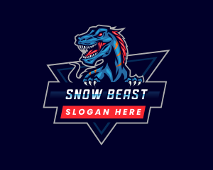 Beast Dinosaur Gaming logo design