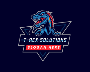 Tyrannosaurus - Beast Dinosaur Gaming logo design