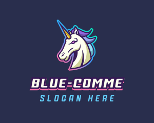 Multicolor - LGBTQIA Unicorn Gaming logo design