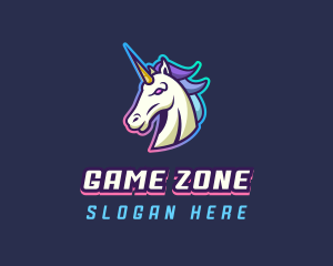 LGBTQIA Unicorn Gaming logo design