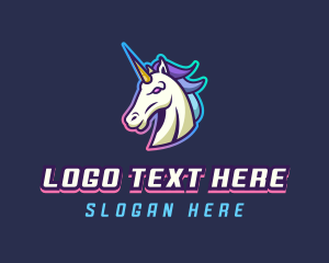 LGBTQIA Unicorn Gaming Logo