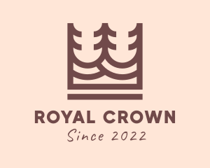 Tree Royal Crown logo design