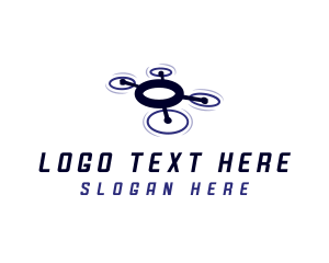 Aerial Videography - Drone Flying Tech logo design