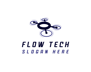 Drone Flying Tech logo design