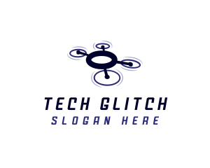 Drone Flying Tech logo design