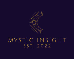 Astral Moon Astrology logo design