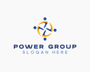 Human Group People logo design